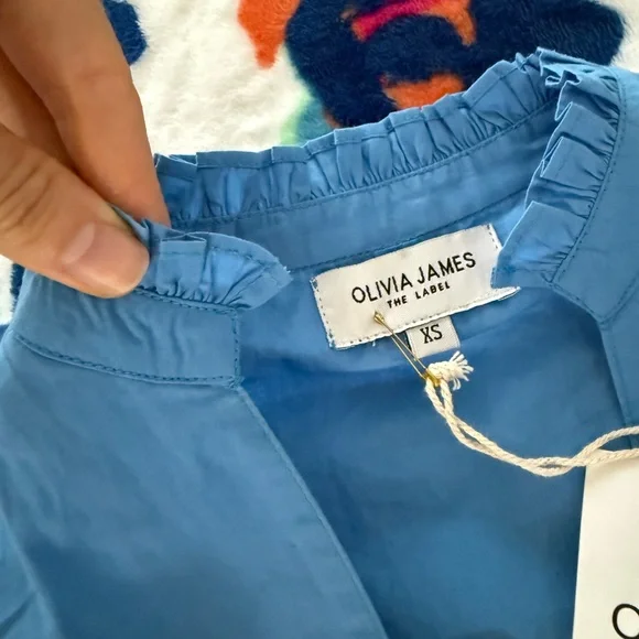 NWT Olivia James - Chloe Dress in Mykonos Blue, size XS - Picture 9 of 10